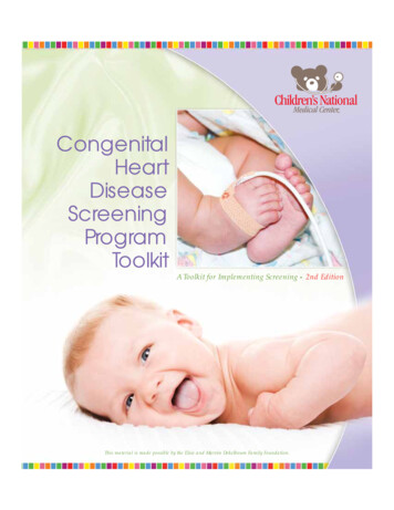 Congenital Heart Disease Screening Program Toolkit