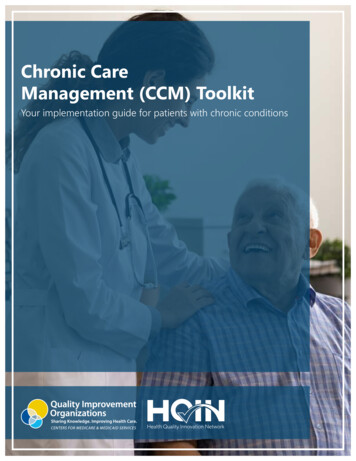 Chronic Care Management Toolkit - HQIN