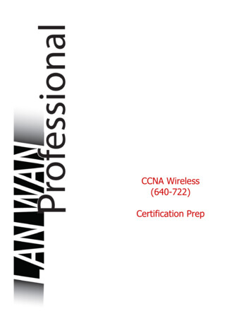 CCNA Wireless (640-722) Certification Prep - PDF