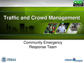 CERT Traffic And Crowd Management PPT - Ready.gov