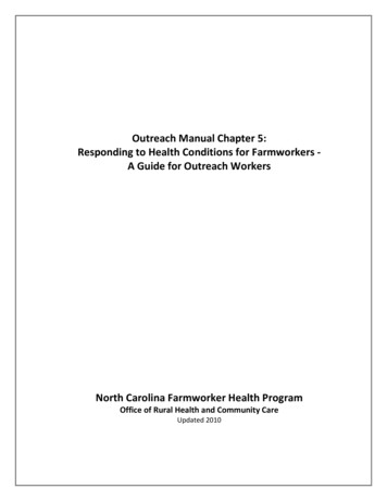Outreach Manual Chapter 5: Responding To Health Conditions For .