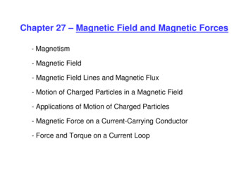 Chapter 27 - Magnetic Field And Magnetic Forces - Physics