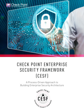 Check Point Enterprise Security Framework Whitepaper