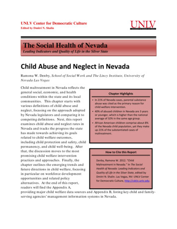 Child Abuse And Neglect In Nevada - Cdclv.unlv.edu