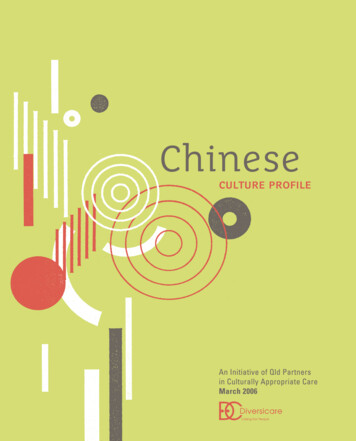 Chinese Culture Profile - Diversicare