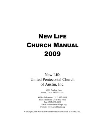 New Life Church Manual 2009