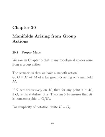 Chapter 20 Manifolds Arising From Group Actions