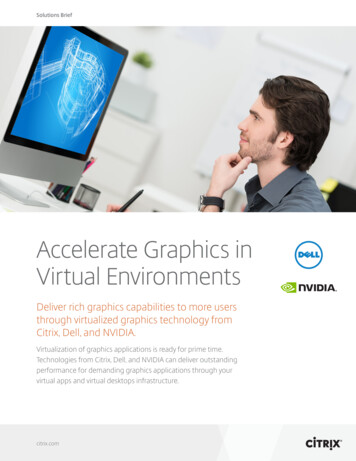 Accelerate Graphics In Virtual Environments - Nvidia