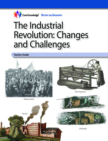 History And GeoGrapHy The Industrial Revolution . - Core Knowledge