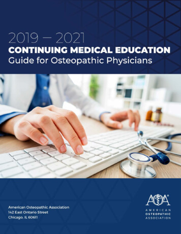 2 Table Of Contents - American Osteopathic Association