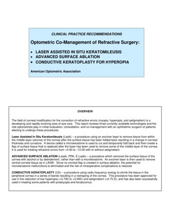 Final Co-Management Of Refractive Surgery