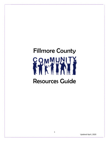 Fillmore County Resources Guide - Revize