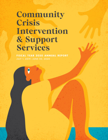 Community Crisis Intervention & Support Services - University Of Utah