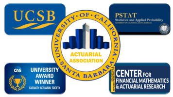 Welcome To The UCSB Actuarial Association