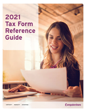 2021 Tax Form Reference Guide - Computershare