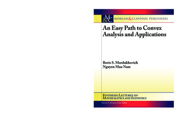Analysis And Applications - Carleton University