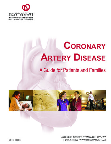 Coronary Artery Disease - University Of Ottawa Heart Institute