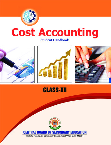 Cost Accounting 6 Pages - CBSE