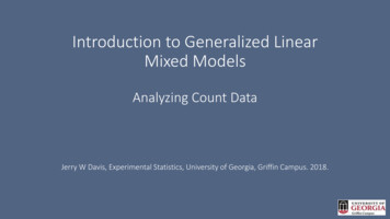 Introduction To Generalized Linear Mixed Models - UGA