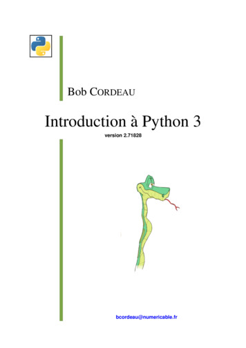 Introduction à Python 3 - Univ-angers.fr