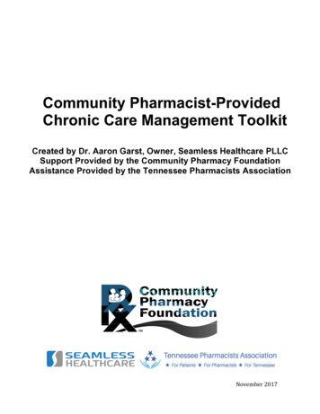 Community Pharmacist-Provided Chronic Care Management Toolkit