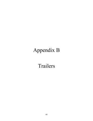 Appendix B Trailers - NHTSA