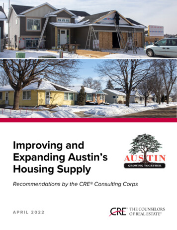 Improving And Expanding Austin's Housing Supply