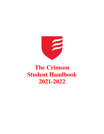 The Crimson Student Handbook 2021-2022 - Grove City College