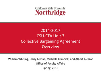 CSU-CFA Contract Overview