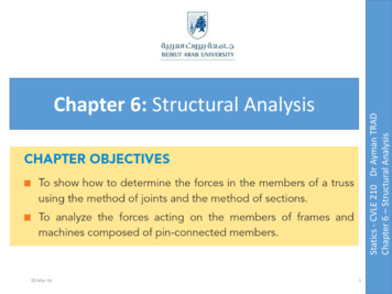 Chapter 6: Structural Analysis - Beirut Arab University