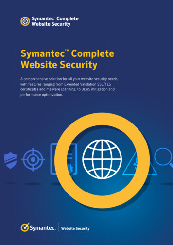 Symantec Complete Website Security Brochure - DigiCert