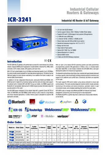 Industrial Cellular Routers & Gateways ICR-3241 Industrial 4G Router .