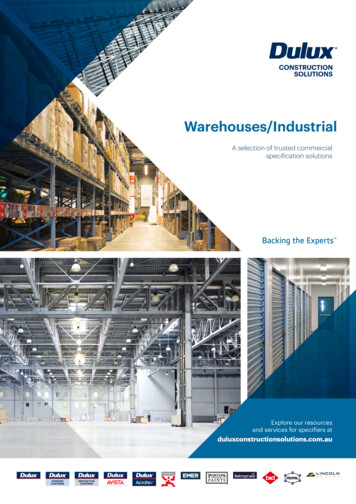 Warehouses/Industrial - Dulux Construction Solutions