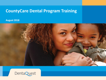 CountyCare Dental Program Training