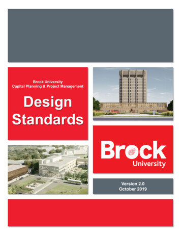 Design Standards - Brock University
