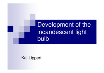 Development Of The Incandescent Lamps(KaiLippert) - Fh-muenster.de