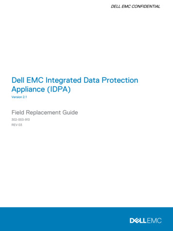 Appliance (IDPA) Dell EMC Integrated Data Protection
