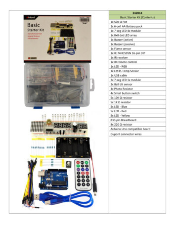 342014 Basic Starter Kit (Contents) 1x 50K Ω Pot