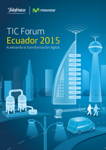 TIC Forum Ecuador 2015 - Telefónica Ecuador