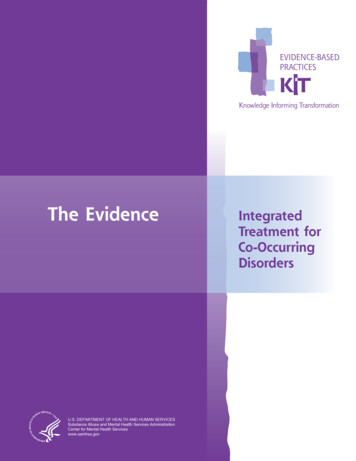 Integrated Treatment For Co-Occurring Disorders: The Evidence