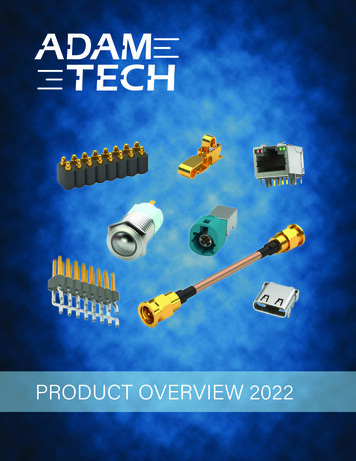 PRODUCT OVERVIEW 2022 - Adam Tech