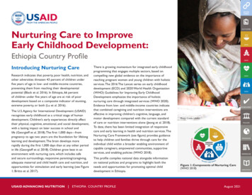 OUTCOMES Nurturing Care To Improve Early . - Advancing Nutrition