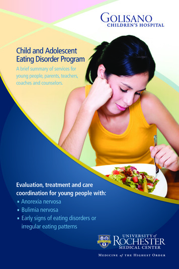 Child And Adolescent Eating Disorder Program - Rochester, NY