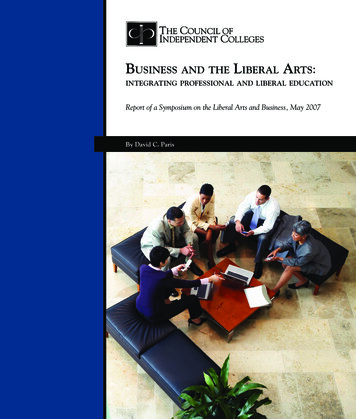 Business And The LiBeraL Arts - Ed