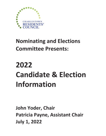 2022 Candidate & Election Information - Ccicharlestown 