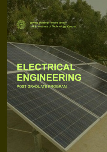 ELECTRICAL ENGINEERING - IIT Kanpur