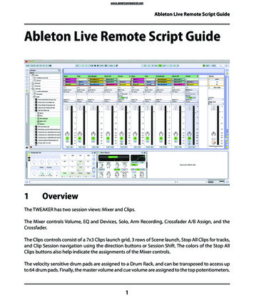 Ableton Live Remote Script Guide - American Musical