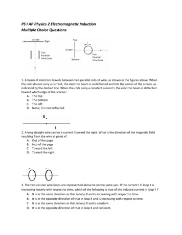 PS I AP Physics 2 Electromagnetic Induction Multiple Choice . - NJCTL