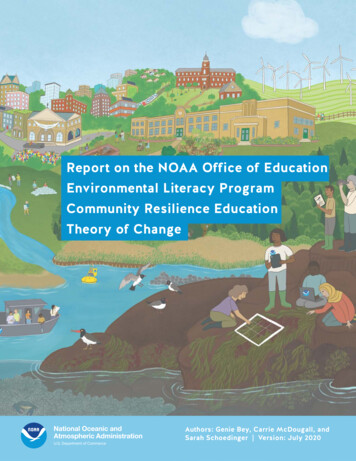 Report On The NOAA Office Of Education Environmental .