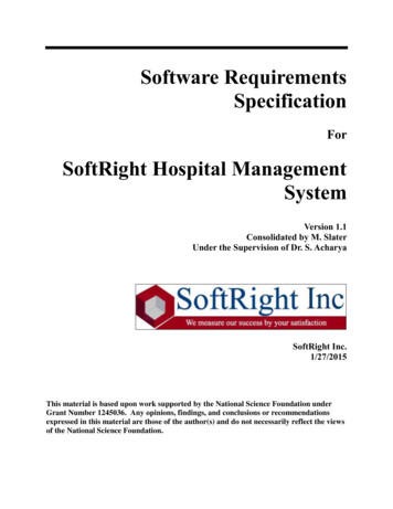 SoftRight Hospital Management System - University Of Michigan